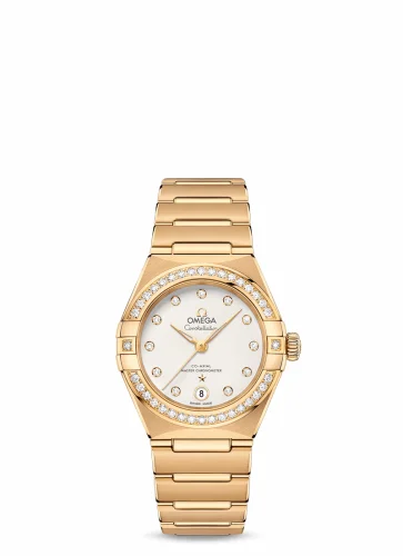 Omega Constellation Manhattan 29 Co-Axial Master Chronometer Yellow Gold / Silver /Diamond 131.55.29.20.52.002 (13155292052002)